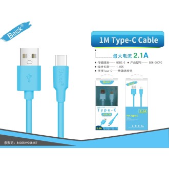 CABLE DE TYPE-C  1M 2.1A BSK-3009C