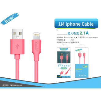 CABLE DE IPHONE  1M 2.1A BSK-3009IP