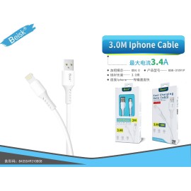 CABLE IPHONE 3.0M 3.4A BSK-3109IP