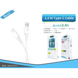 CABLE DE TYPE-C 1.0M 3.4A BSK-3107C