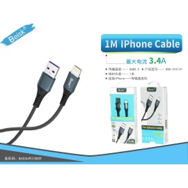 CABLE DE IPHONE 1.0M 3.4A BSK-3101IP