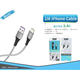 CABLE DE IPHONE 1.0M 3.4A BSK-3101IP