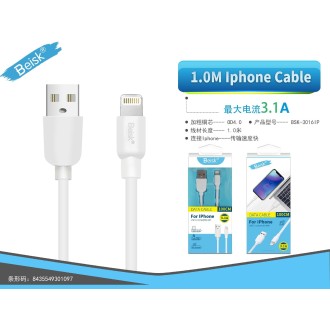 CABLE IPHONE 1M 3.1A BSK-3016IP