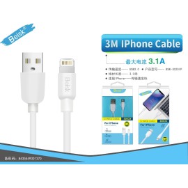 CABLE IPHONE 3M 3.1A BSK-3020IP