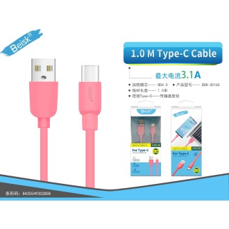 CABLE TYPE-C 1M 3.1A BSK-3016C