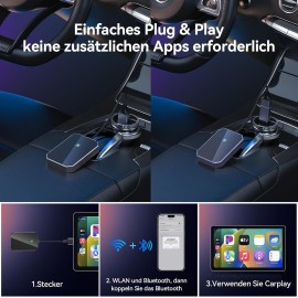 Mavulo Carplay 无线适配器适用于 iPhone