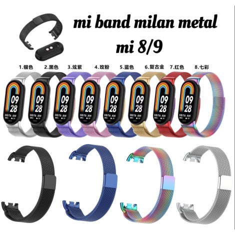 CORREAS METAL MI BAND 8/9