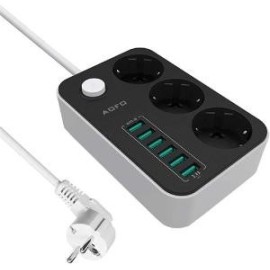 CABLE ALIMENTACION  6USB 3POWER CON INTERRUPTOR INDIVIDUAL
