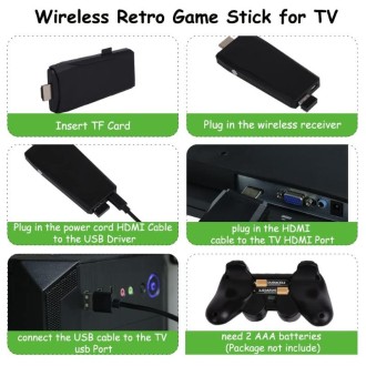 Consola de Videojuegos Retro HDMI con Tarjeta 4K HD