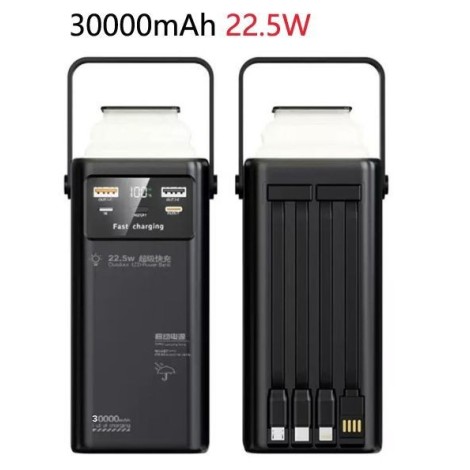 POWER BANK 30000MAH 22.5W CON CABLE