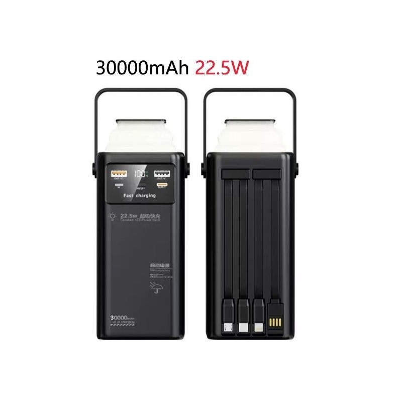 POWER BANK 30000MAH 22.5W CON CABLE