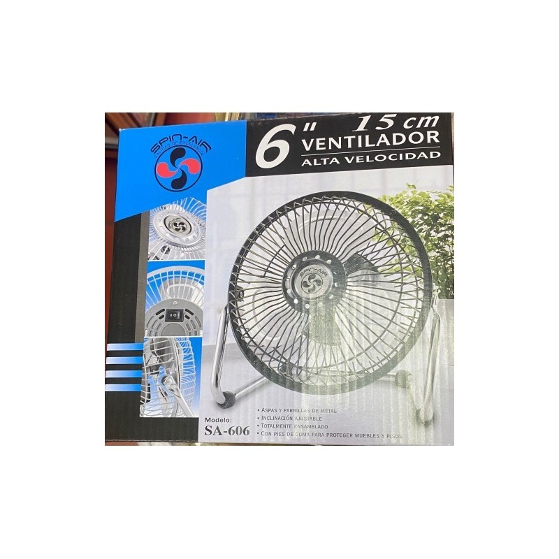 VENTILADOR SPIN-AIR SA-606 15CM
