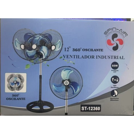 VENTILADOR 12 FAN 360 oscilante