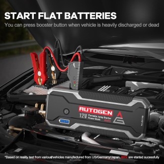 AUTOGEN 4000A 汽车启动器 12V 便携式电池启动器盒增压器套件