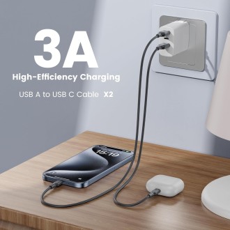 RAMPOW Cable USB C Carga Rapida 4 Pack