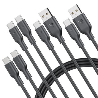 RAMPOW Cable USB C Carga Rapida 4 Pack