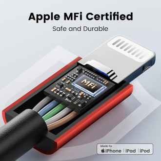 RAMPOW - Cable Lightning  con certificación MFI para Apple