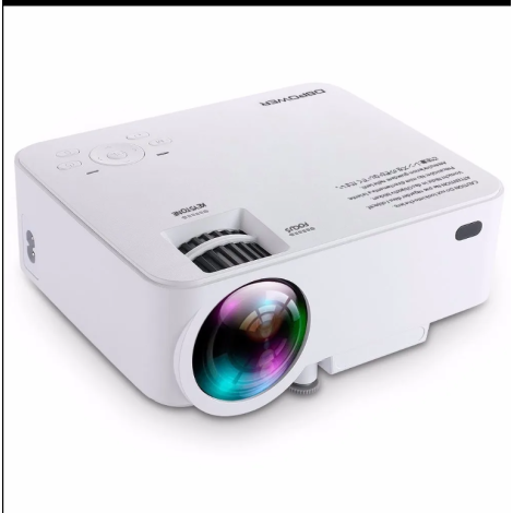DBPOWER 1500 Lumen Video Proiettore LED con 150 "1080P HDMI VGA AV USB Beamer