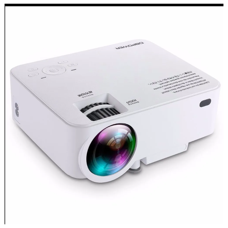 DBPOWER 1500 Lumen Video Proiettore LED con 150 "1080P HDMI VGA AV USB Beamer DBPOWER 1500 Lumen Video Proiettore LED con 150 "1080P HDMI VGA AV USB Beamer