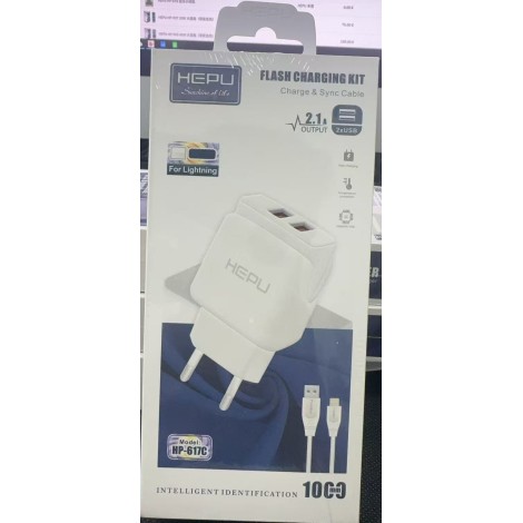 HEPU HP-617C 2XUSB LIGHTNING 2.1A