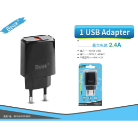 CARGADOR DE CASA 1USB 2.4A BSK-1029
