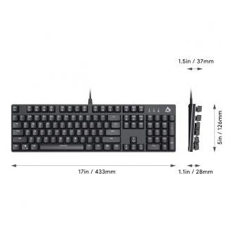 Aukey KM-G12 Teclado Mecánico Gaming RGB Switch Red