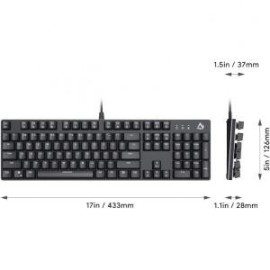 Aukey KM-G12 Teclado Mecánico Gaming RGB Switch Red