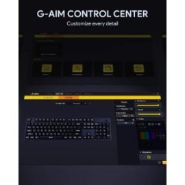 Aukey KM-G12 Teclado Mecánico Gaming RGB Switch Red