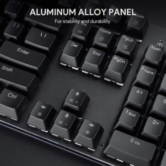 Aukey KM-G12 Teclado Mecánico Gaming RGB Switch Red