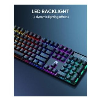 Aukey KM-G16 Teclado Mecánico Gaming Retroiluminado Switch Blue