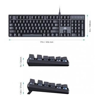 Aukey KM-G16 Teclado Mecánico Gaming Retroiluminado Switch Blue