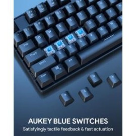 Aukey KM-G16 Teclado Mecánico Gaming Retroiluminado Switch Blue