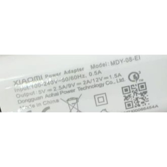 Xiaomi MDY-08-EI  Original 5V/2.5A 9V/2A 12V/1.5A 纯原装 全新 无盒子