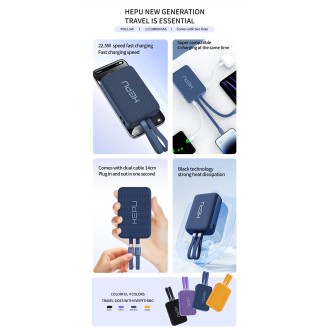 HEPU HP-A022 Power Bank 20000MAH 22.5W QC3.0