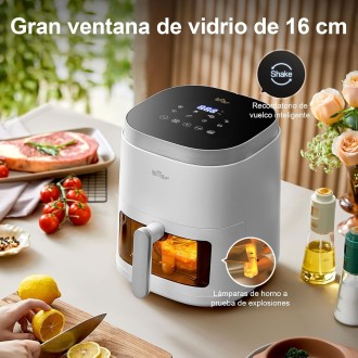 Bear 5L Freidora De Aire Visual, 7 Programas