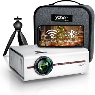 YABER V5 Mini Proyector Portátil, 2.4G & 5G WiFi