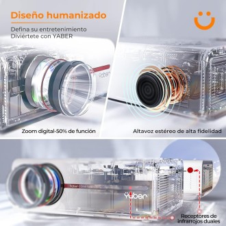YABER V5 Mini Proyector Portátil, 2.4G & 5G WiFi