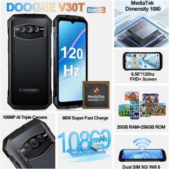 二手 防摔机 DOOGEE V30T 20+256GB