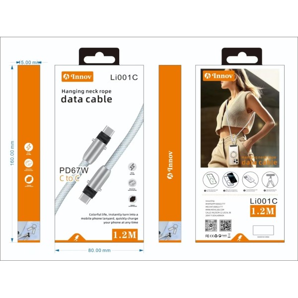 MOBILE PHONE LANYARD DATA CABLE PD65W LI001C