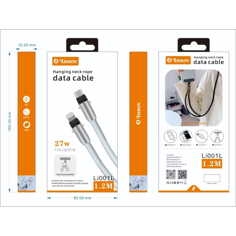 MOBILE PHONE LANYARD DATA CABLE PD65W  LI001L