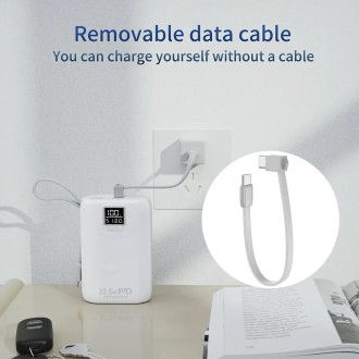 HEPU HP-A01 10000MAH PD22.5W 充电宝带线