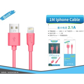 CABLE IPHONE 2.1A 1M BSK-3009IP