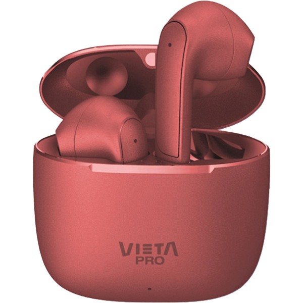 Vieta Pro Fit 2, Bluetooth 5.3, Touch Control, Asistente de voz, 20 h, Rojo
