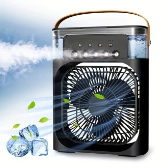 Ventilador USB-C mini, de mesa, nebulizador de agua y difusor de aromas