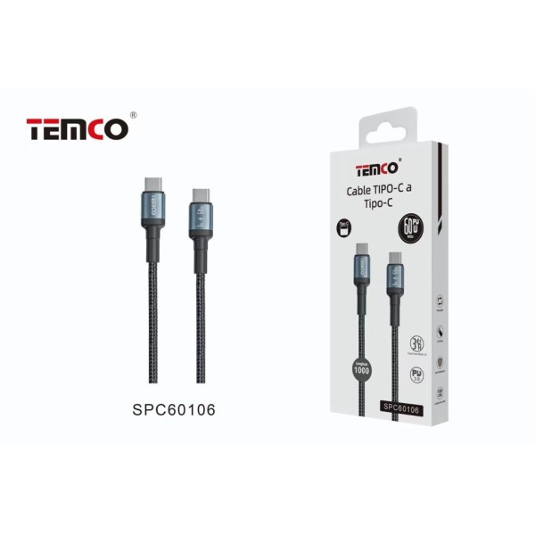 CABLE TYPE C - TYPE C 60W CABLE DE NAILON SPC60106