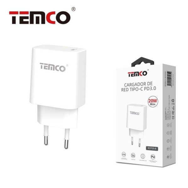 CARGADOR RED TIPO-C PD3.0 20W