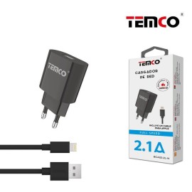 PACK CARGADOR 2.1A+LIGHTNING 2A 1M
