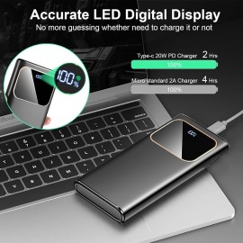 Coucur Power Bank, Bateria Externa Carga Rapida 10000mAh 37Wh