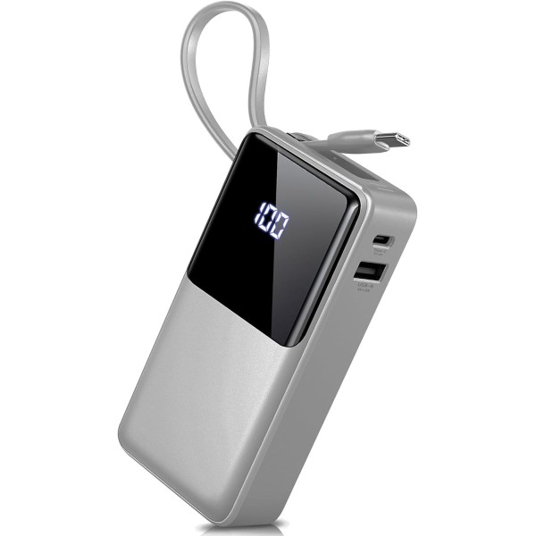 Power Bank 10000mAh, Batería Externa Carga Rapida 5V/3A