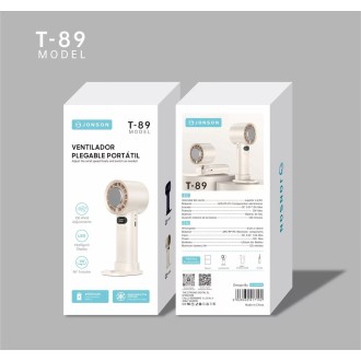 T-89 4000MAH VNTILADOR PORTATIL DE MANO Y MESA